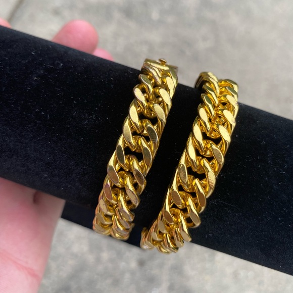 Mens Gold Miami Cuban - Picture 2 of 3